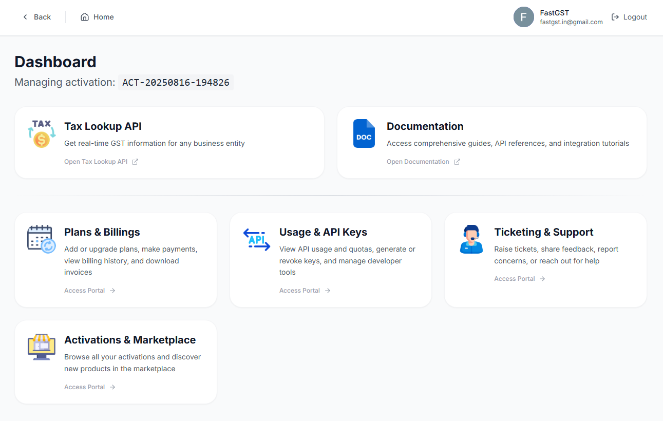 FastGST Dashboard